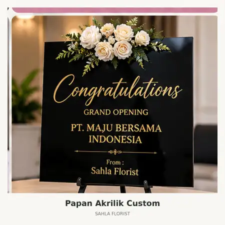 Papan Bunga Akrilik Bali Nusa Dua Convention Center
